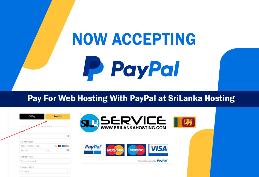 Pay For Web Hosting With PayPal at SriLanka Hosting